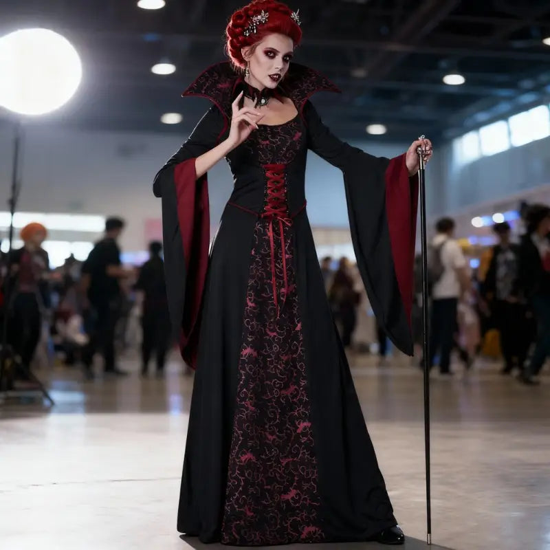 Robe de sorcière vampire femme