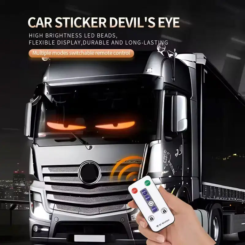 Panneau LED yeux de diable pour voiture