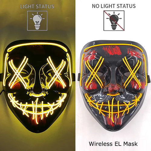 Masque LED - Jaune