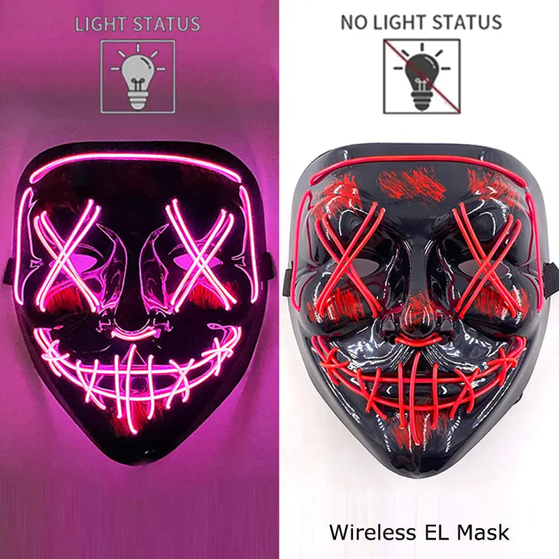 Masque LED - Rose