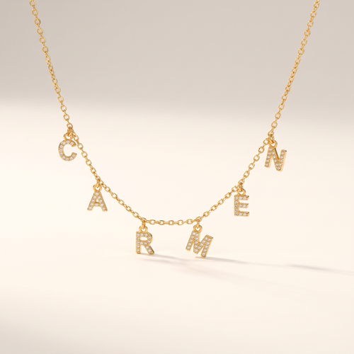 Collier prénom personnalisé - vue studio