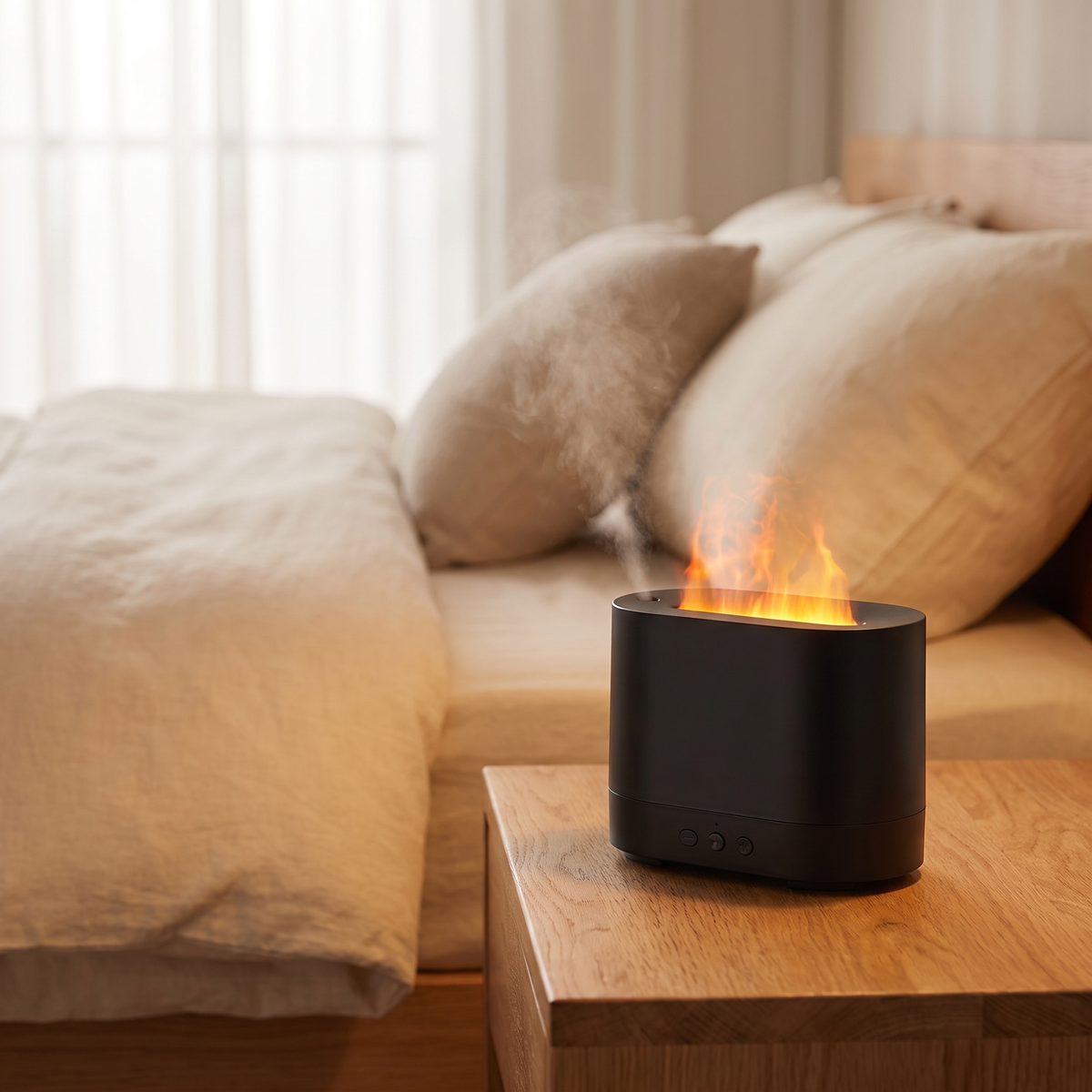 Diffuseur effet flamme - ambiance chambre