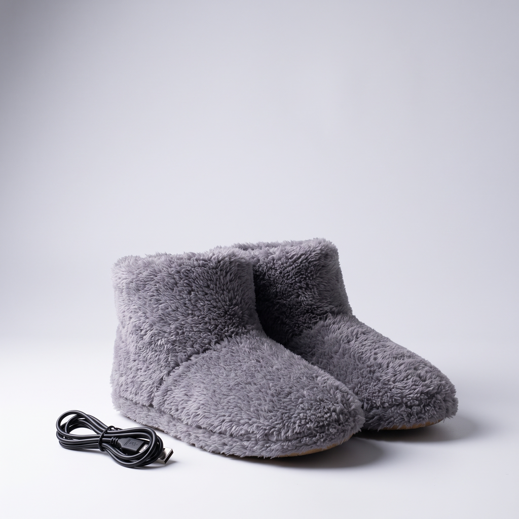 Chaussons chauffants USB - vue studio